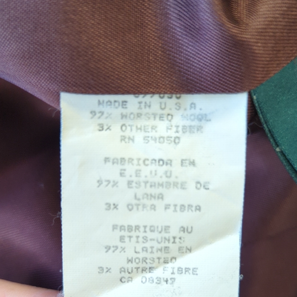 30223 Lauren Ralph Lauren Wool Tailored Blazer Brown size 8 safari travel preppy - Picture 8 of 8